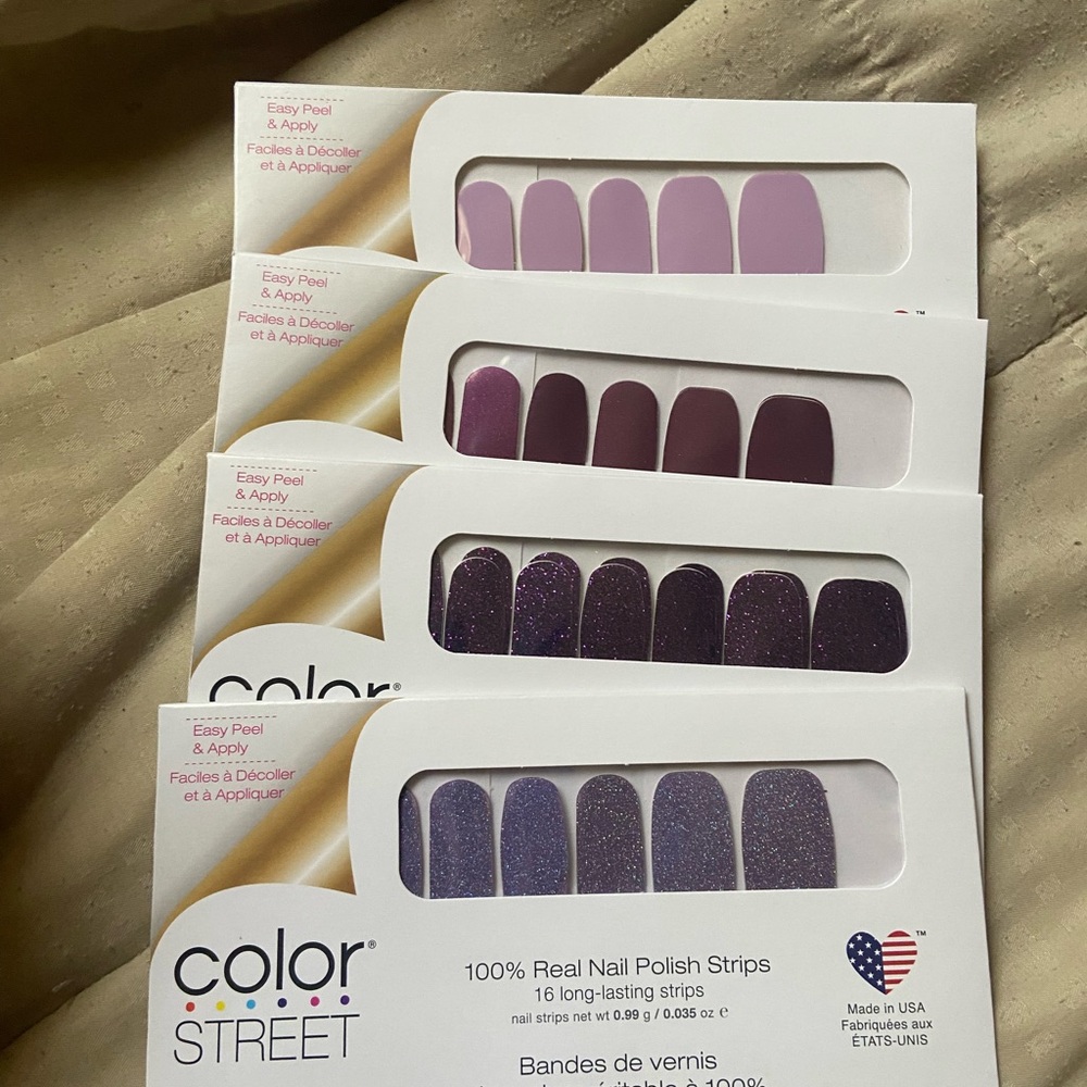 Color street purple nail bundle